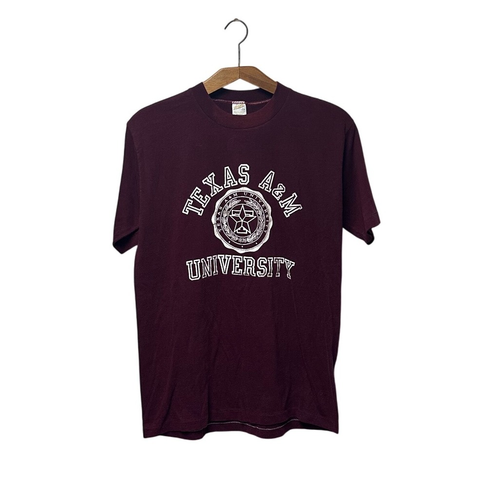 Vintage‎ 1980s Texas A&M College Single Stitched Shirt